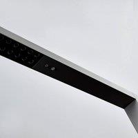 Arcchio LED office floor lamp Jolinda, silver, CCT, sensor,