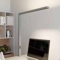 Arcchio LED clip-on lamp Jolinda, silver, metal, dimmable