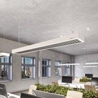 Arcchio LED office hanging light Susi, white, 120 cm, 4,000K, DALI