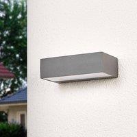 Lucande LED outdoor wall lamp Lissi, 21 cm, anthracite, IP54