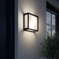 Lucande Aurelien outdoor wall lamp, anthracite, metal, 25x 25cm