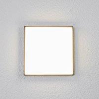 Lucande LED outdoor ceiling light Amra, 30 cm, angular, anthracite