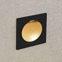 Lucande Pordis LED recessed wall light, IP65, angular