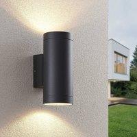 Lucande Thomke outdoor wall lamp, E27, 2-bulb