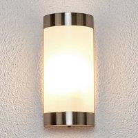 Lindby Beautiful stainless steel outdoor wall lamp Alvin