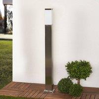 Lindby Rectangular stainless steel bollard light Lorian