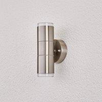 Lindby Stainless steel outdoor wall light Delina
