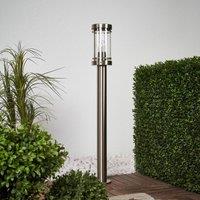 Lindby Djori path light, 80 cm, aluminium colour, stainless steel, E27
