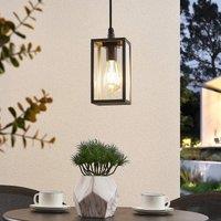 Lindby Filimon outdoor pendant light, anthracite, 22 cm, IP44, E27