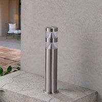 Lindby Lanea stainless steel pillar light with LEDs 40 cm