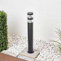 Lindby LED path light Lanea, 60 cm, black, stainless steel, IP44