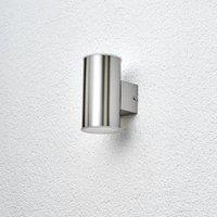 Lindby Morena - Stainless steel outdoor wall light LEDs