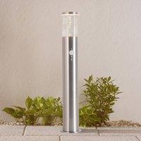 Lindby Motion detector pillar lamp Belen with LED