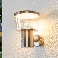 Lindby Antje sensor outdoor wall light with LEDs