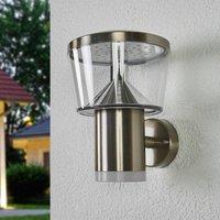 Lindby Antje stainless steel LED outdoor wall lamp