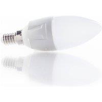 Lindby LED bulb, candle, E14, 4.9 W, frosted, 3,000 K
