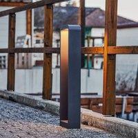 Lindby LED path light Emima, 80 cm, anthracite, aluminium