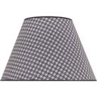 Duolla Sofia lampshade 31 cm, houndstooth pattern grey