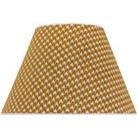 Duolla Sofia lampshade 31 cm, houndstooth pattern yellow