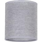 Duolla Roller lampshade, grey, 13 cm, height 15 cm