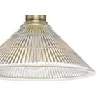 dr lighting Boyd ceiling light with grooved glass shade