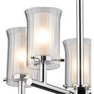 dr lighting Elba ceiling light with five glass shades - IP44
