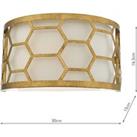 dr lighting Epstein wall light in gold and ivory