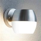 EGLO Oncala LED outdoor wall light, glass lampshade