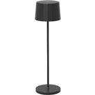 Egger Licht Egger Tosca LED table lamp with battery, black