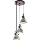 EGLO Barnstaple hanging lamp with an industrial design