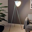 EGLO Dundee floor lamp in a retro look, mint green