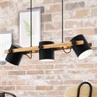 EGLO Hornwood hanging light with wooden details