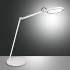 Fabas Luce Regina LED desk lamp with a dimmer, white