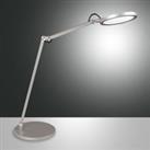 Fabas Luce Regina LED desk lamp with a dimmer, aluminium