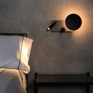 FARO BARCELONA Klee LED wall light, grey, right variant
