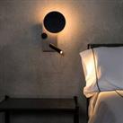 FARO BARCELONA Klee LED wall light, grey, left variant