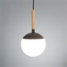 FARO BARCELONA Metal element in dark grey - Mine hanging lamp