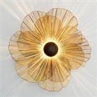 Hollnder Tremolo wall light in the form of a large flower