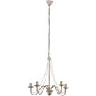 HELAM Malbo 5-bulb chandelier in white