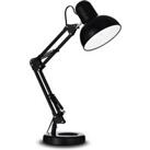 Ideallux Kelly table lamp with articulated arm, E27, black