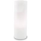 Ideallux Edo table lamp made of white glass, 35 cm high