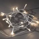 Konstsmide Christmas LED outdoor string lights, light sensor IP44 ww