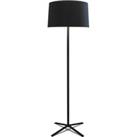 LEDS-C4 Hall floor lamp, fabric lampshade, black