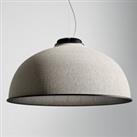 Luceplan Farel LED pendant light lampshade light grey