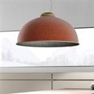 Luceplan Farel LED pendant light lampshade rust