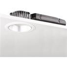 Glamox LED downlight D70-RF155 HF 3,000K white/silver matt