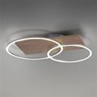 Paul Neuhaus Palma LED ceiling lamp CCT 2 rings