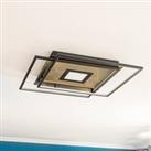 Lucande Jirya LED ceiling lamp, CCT, black