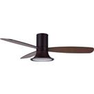Beacon Lighting Beacon ceiling fan with light Flusso bronze-coloured quiet