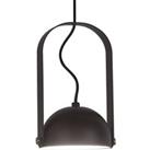 Viokef Hemi LED pendant light, pivotable lampshade, black
